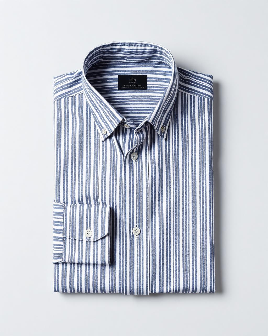 Camicia oxford rigata — 100% cotone oxford ritorto
